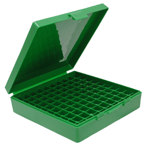 MTM AMMO BOX 45ACP/40SW/10MM - 100-ROUNDS GREEN