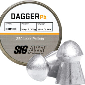 SIG PELLETS 22 DAGGER DOMED - 16.60GR LEAD ALLOY 250 CT