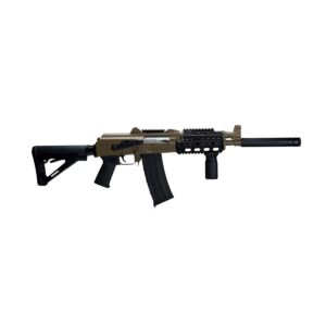 ZPAP85 AK Rifle | 5.56x45 | Quad rail | Top rail | CTR Stock | Muzzle Extension | FDE Cerakote