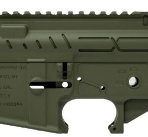 FAXON AR-15 X-TRA LITE - RECEIVER SET OD GREEN STRIPPED
