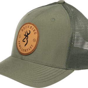 BROWNING CAP SELMAN LEATHER - CIRCLE PATCH GREEN