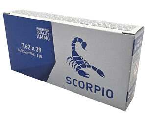 SCORPIO AMMO 762X39 124G FMJ 20/800